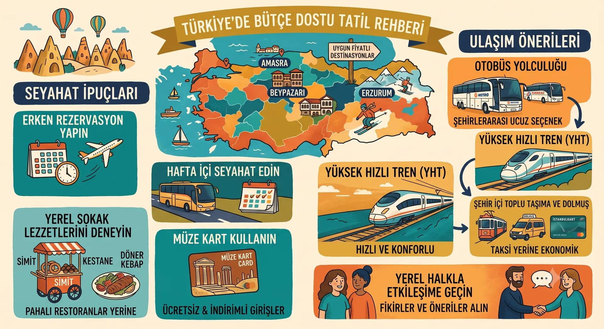 Türkiye'de Bütçe Dostu Tatil: Seyahat İpuçları ve Ulaşım Önerilerileri