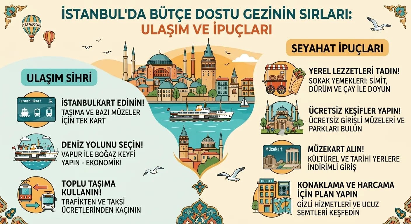 İstanbul'da Bütçe Dostu Gezinin Sırları: Ulaşım ve İpuçları