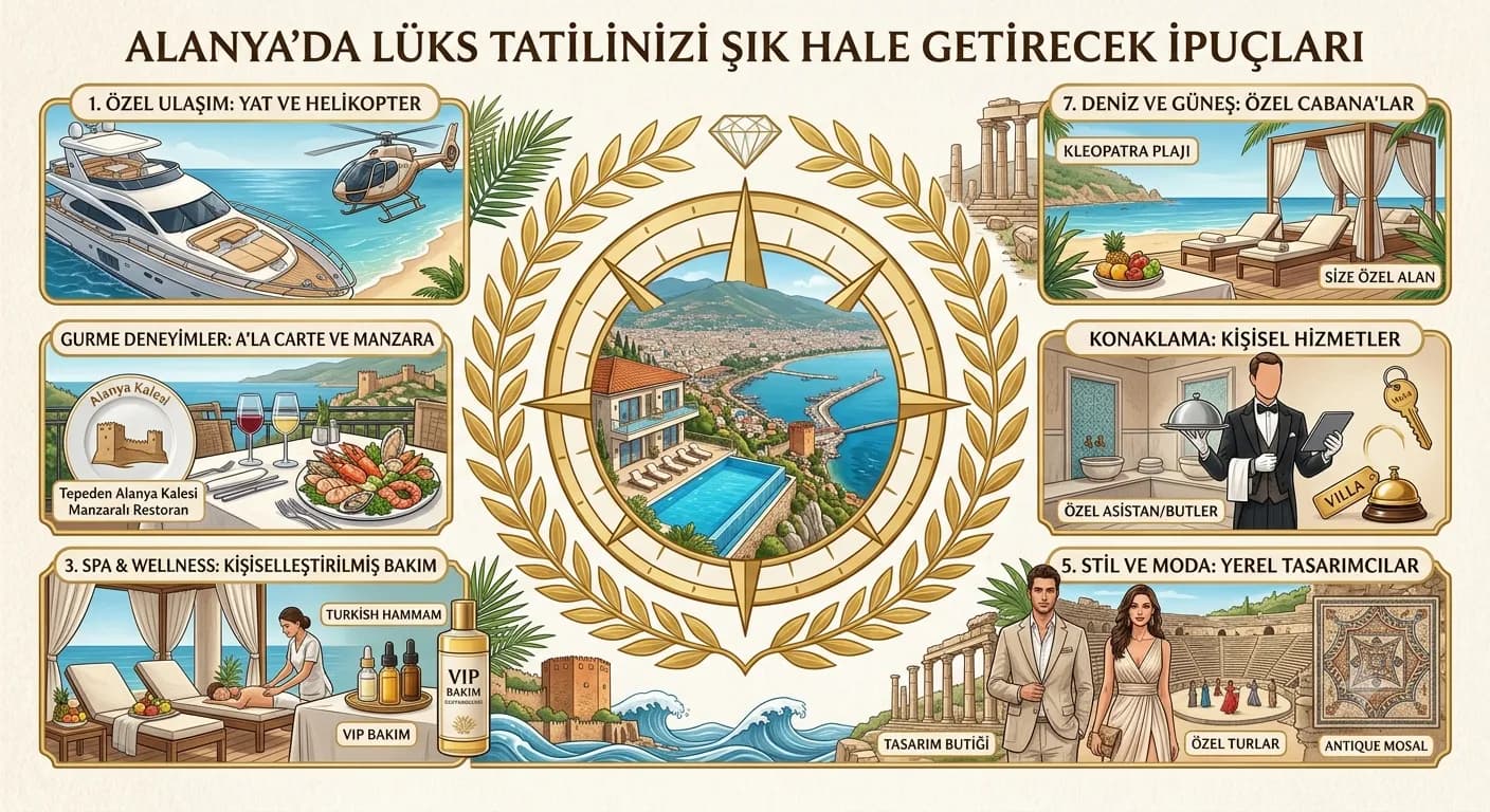 Alanya'da Lüks Tatilinizi Şık Hale Getirecek İpuçları