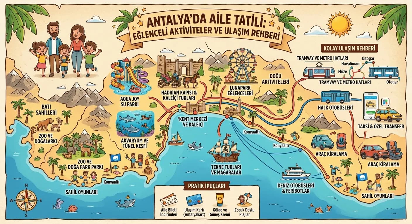 Antalya'da Aile Tatili: Eğlenceli Aktiviteler ve Ulaşım Rehberi